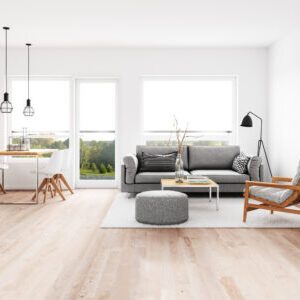 Modern living room with dining room Modern living room with dining room. Render image.